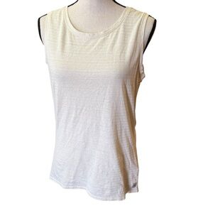 Royal Robbin’s Women's cream white tank top Sleeveless Top scoop Neck small